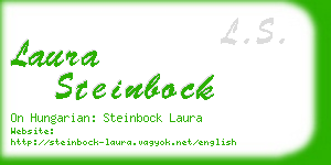 laura steinbock business card